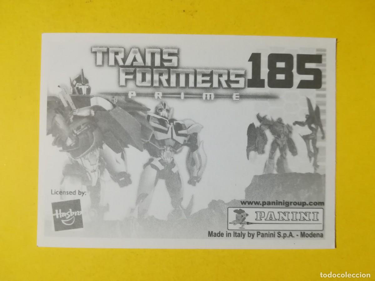 Coleccionismo cromos antiguos: Cromo Transformers Prime N&ordm; 185. Sin pegar. - Foto 2