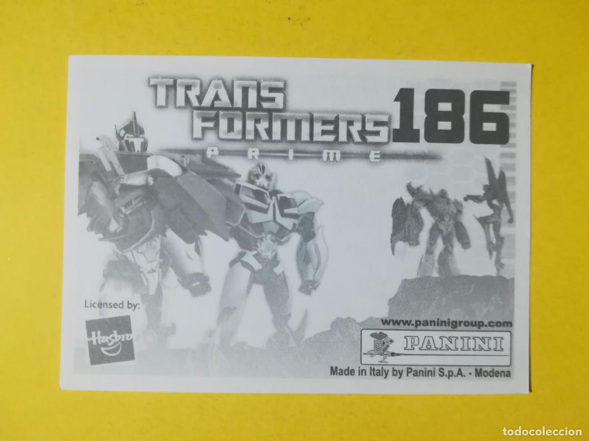 Coleccionismo cromos antiguos: Cromo Transformers Prime N&ordm; 186. Sin pegar. - Foto 2
