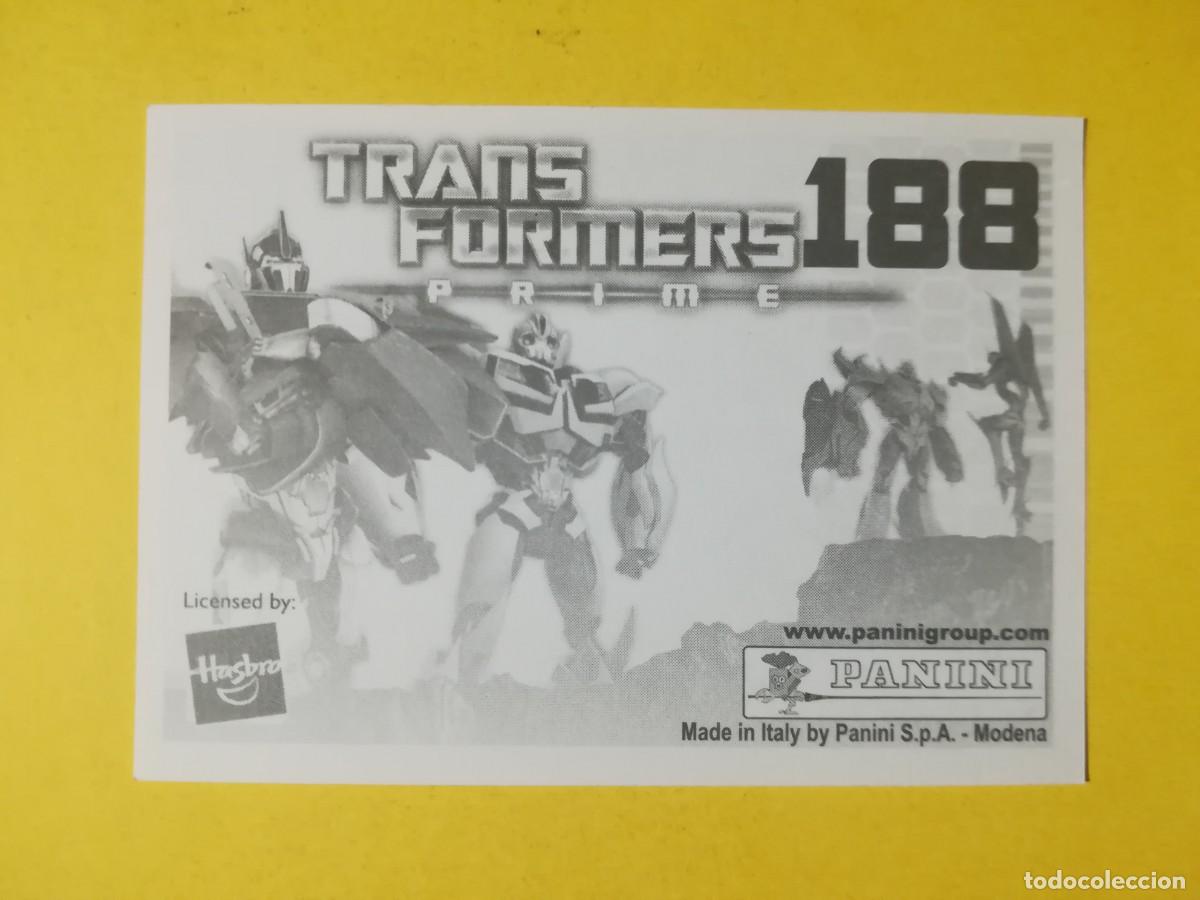 Coleccionismo cromos antiguos: Cromo Transformers Prime N&ordm; 188. Sin pegar. - Foto 2