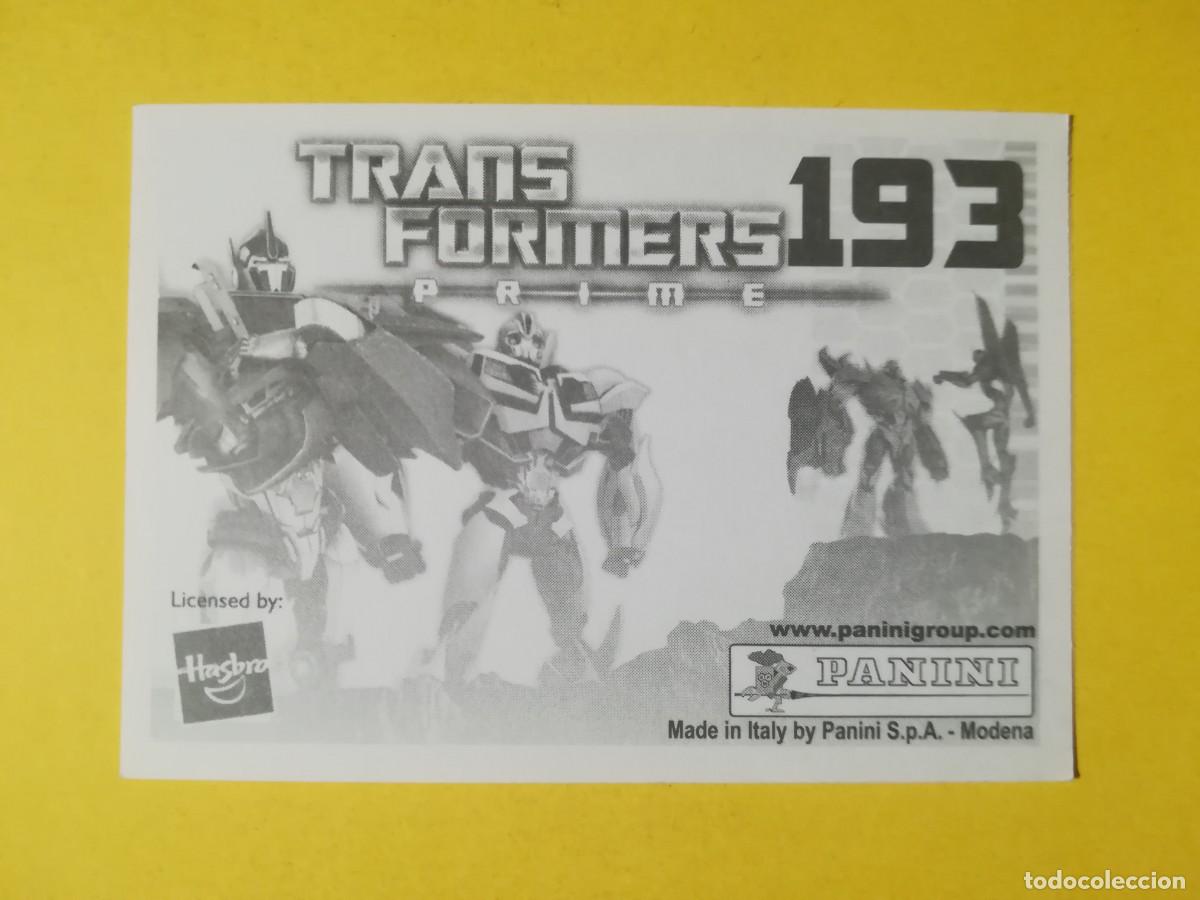 Coleccionismo cromos antiguos: Cromo Transformers Prime N&ordm; 193. Sin pegar. - Foto 2