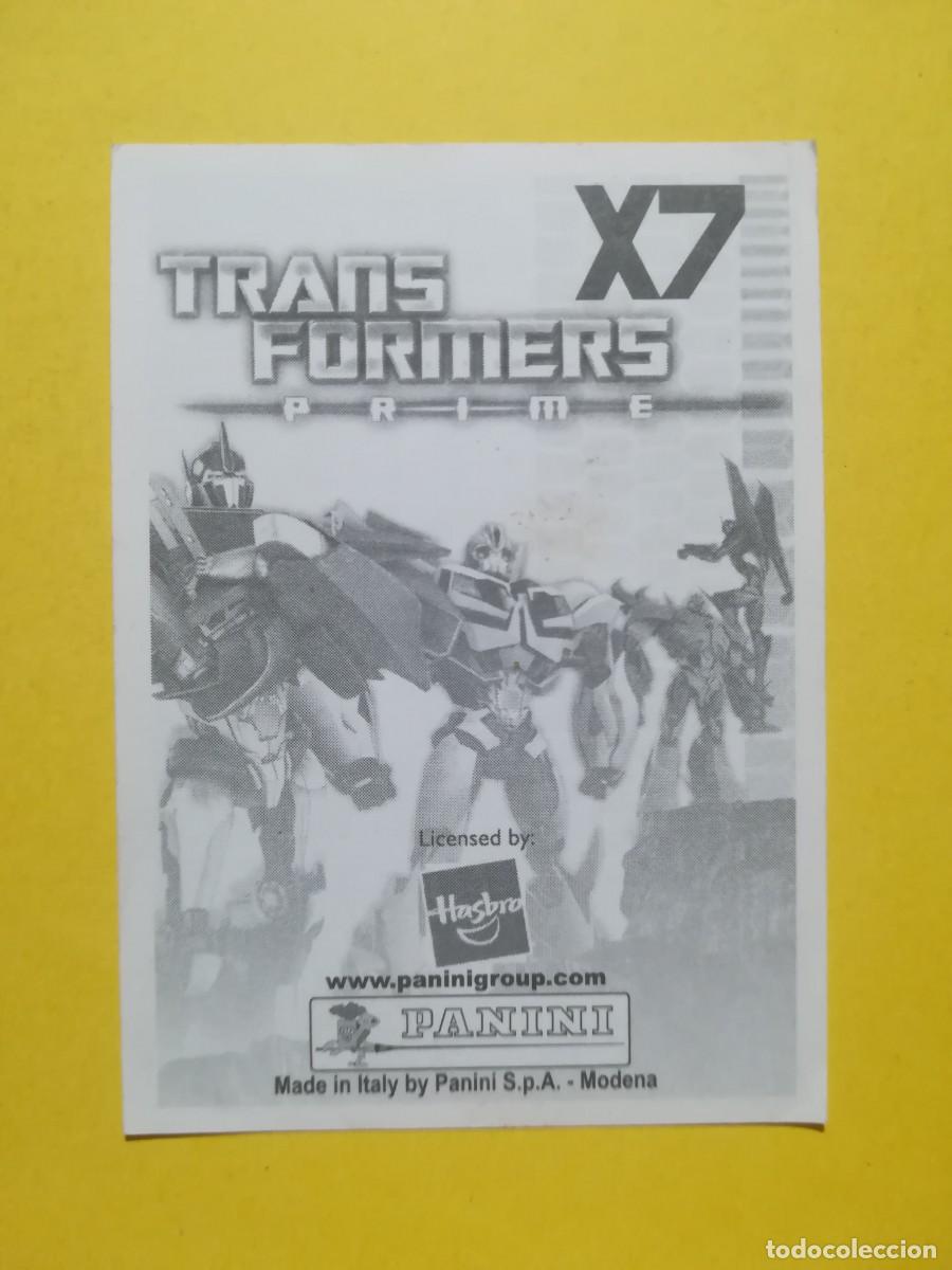 Coleccionismo cromos antiguos: Cromo Transformers Prime X7. Sin pegar. - Foto 2