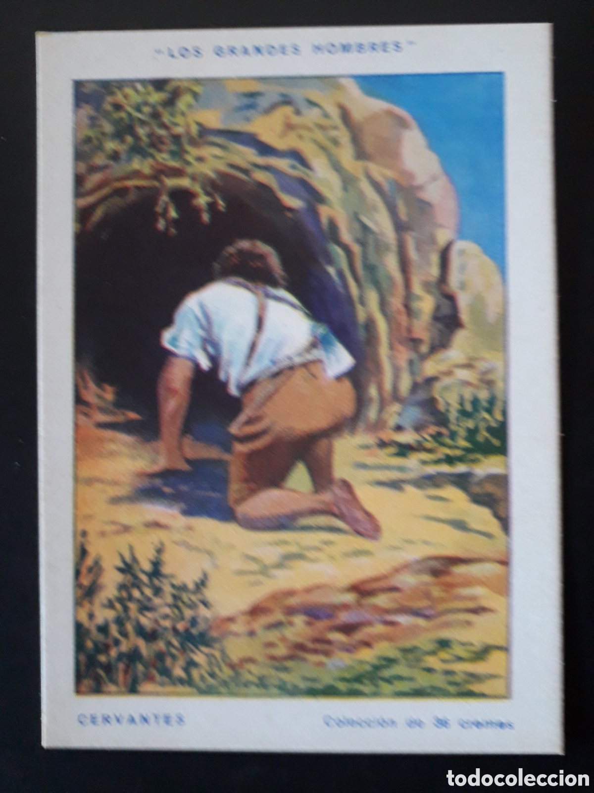 Coleccionismo Cromos antiguos: MIGUEL DE CERVANTES, GRANDES HOMBRES N&deg; 10 SIN PEGAR CHOCOLATES AMATLLER PEDIDO M&Iacute;NIMO 3&euro;