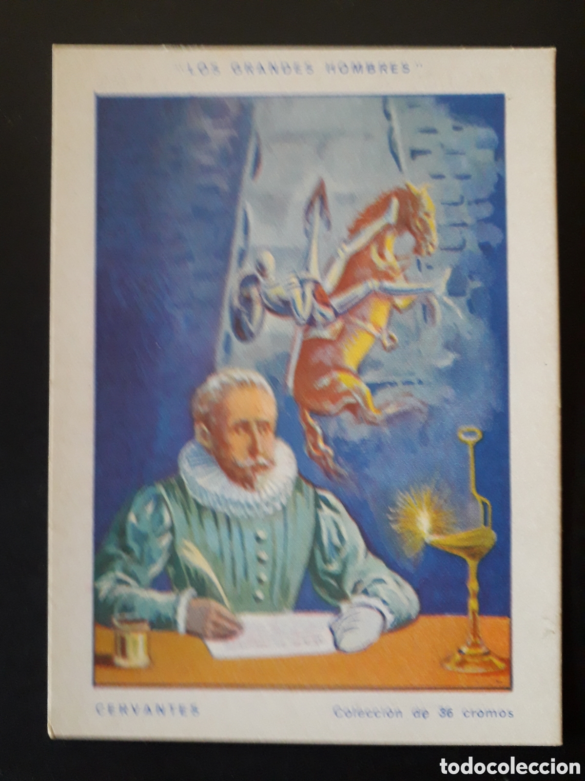 Collezionismo Figurine antiche: MIGUEL DE CERVANTES, GRANDES HOMBRES N&deg; 24 SIN PEGAR CHOCOLATES AMATLLER PEDIDO M&Iacute;NIMO 3&euro;
