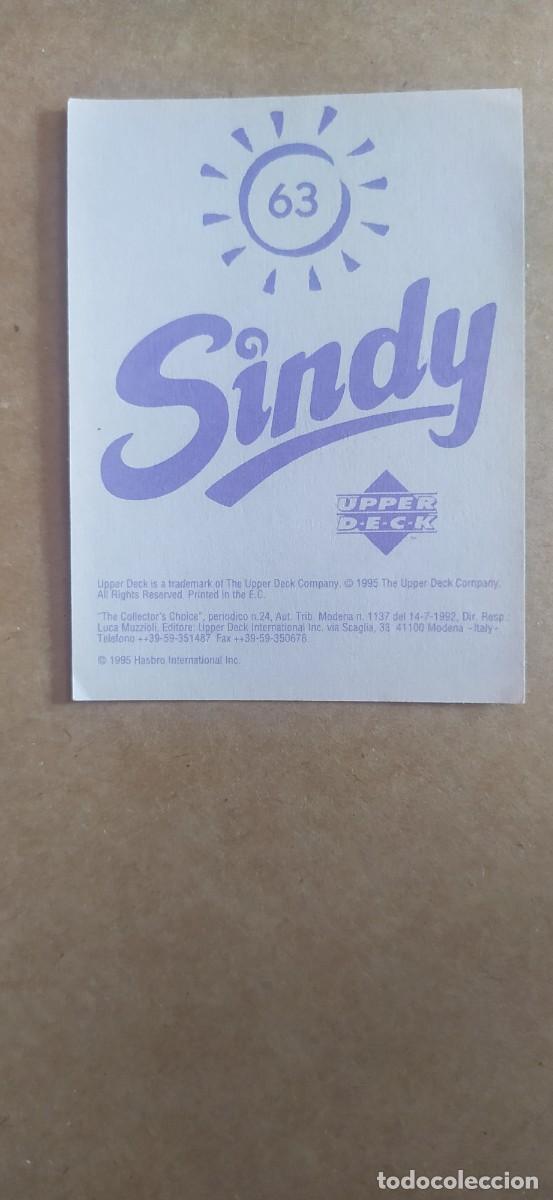 Coleccionismo cromos antiguos: SINDY CROMO N&deg;63 UPPER DECK - Foto 2