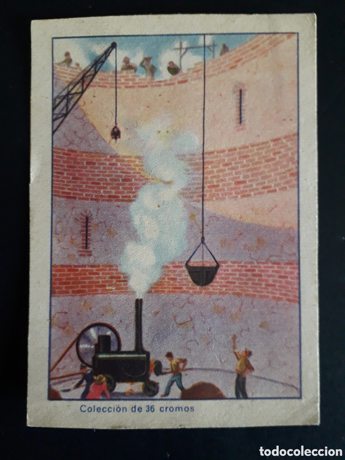 Coleccionismo cromos antiguos: DE LA TIERRA A LA LUNA, ED J. BARGU&Ntilde;&Oacute;, BARCELONA N&deg; 6 SIN PEGAR, TRASERA ALGO SUCIA PEDIDO M&Iacute;NIMO 3&euro;