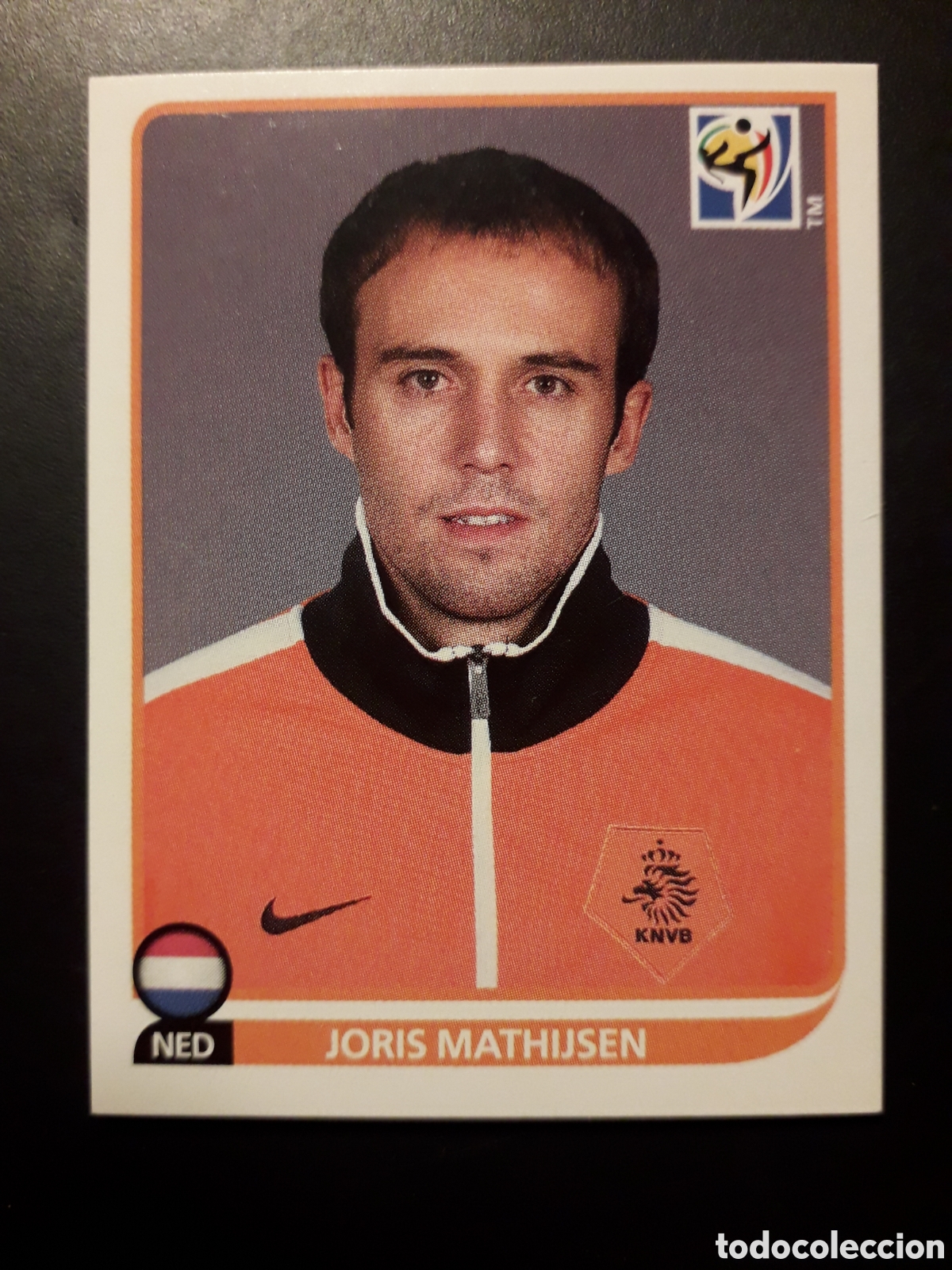 Collezionismo Figurine antiche: MATHIJSEN HOLANDA N&deg; 338 MUNDIAL SUD&Aacute;FRICA 2010 PANINI, TRASERA AZUL, PEDIDO M&Iacute;NIMO 3&euro;