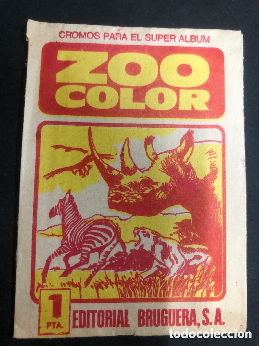 Colecionismo Cromos antigos: SOBRE SIN ABRIR ALBUM ZOO COLOR EDITORIAL BRUGERA