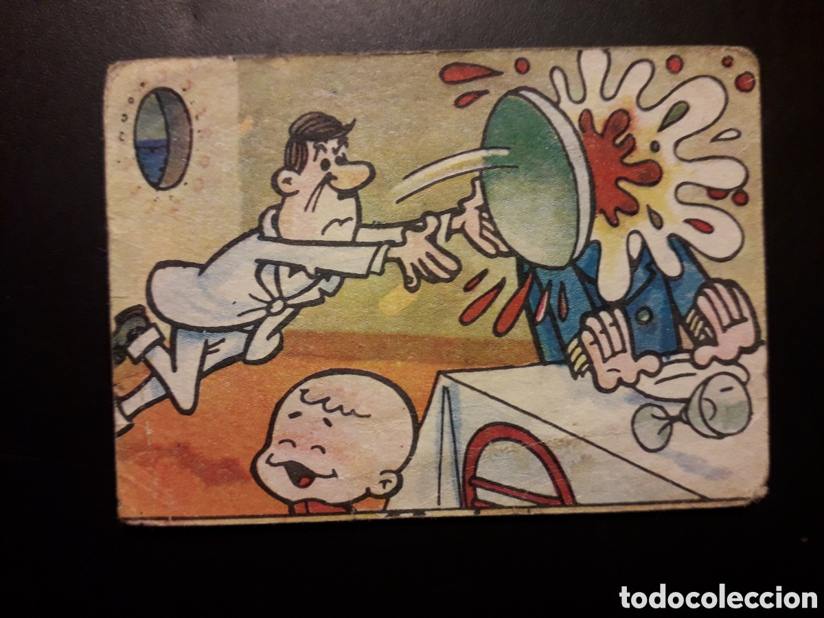 Coleccionismo cromos antiguos: ALBUM VAMOS A LA CAMA. FAMILIA TELER&Iacute;N ED BRUGUERA 1965 N&deg; 67 SIN PEGAR, SOBADO PEDIDO M&Iacute;NIMO 3&euro;