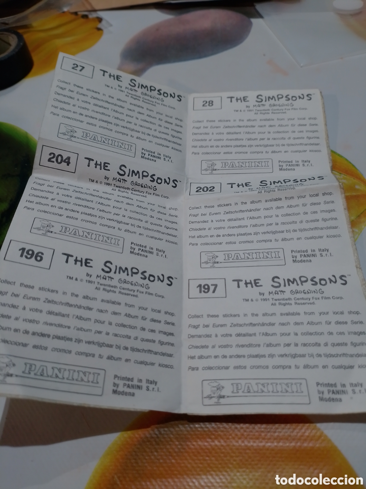 Coleccionismo cromos antiguos: cromos the simpsons 1991.. - Foto 1