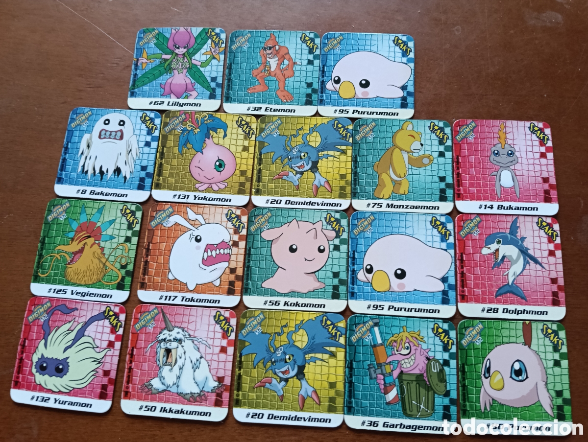 Coleccionismo cromos antiguos: LOTE DE 18 IMAN DIGIMON 02 STAKS - Foto 1