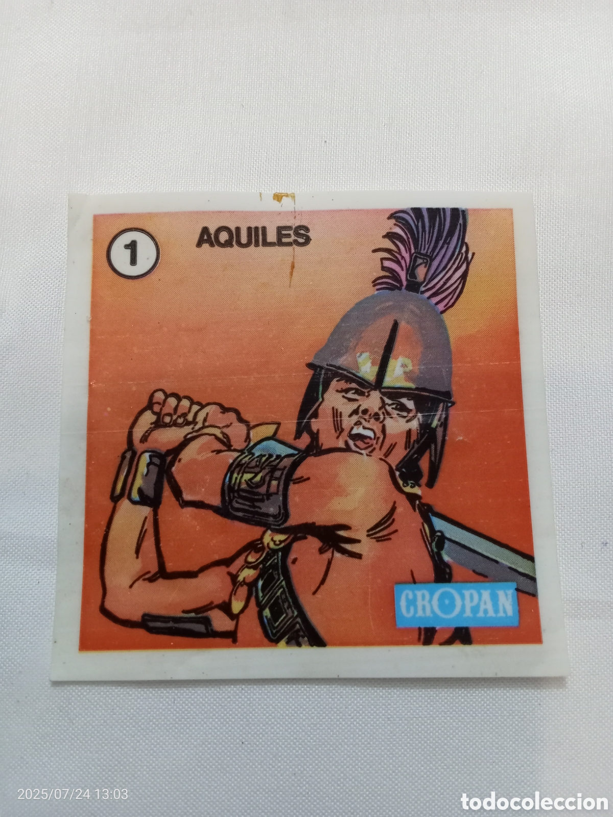Coleccionismo Cromos antiguos: CROMO CROP&Aacute;N AQUILES N-1 GRANDES GUERREROS