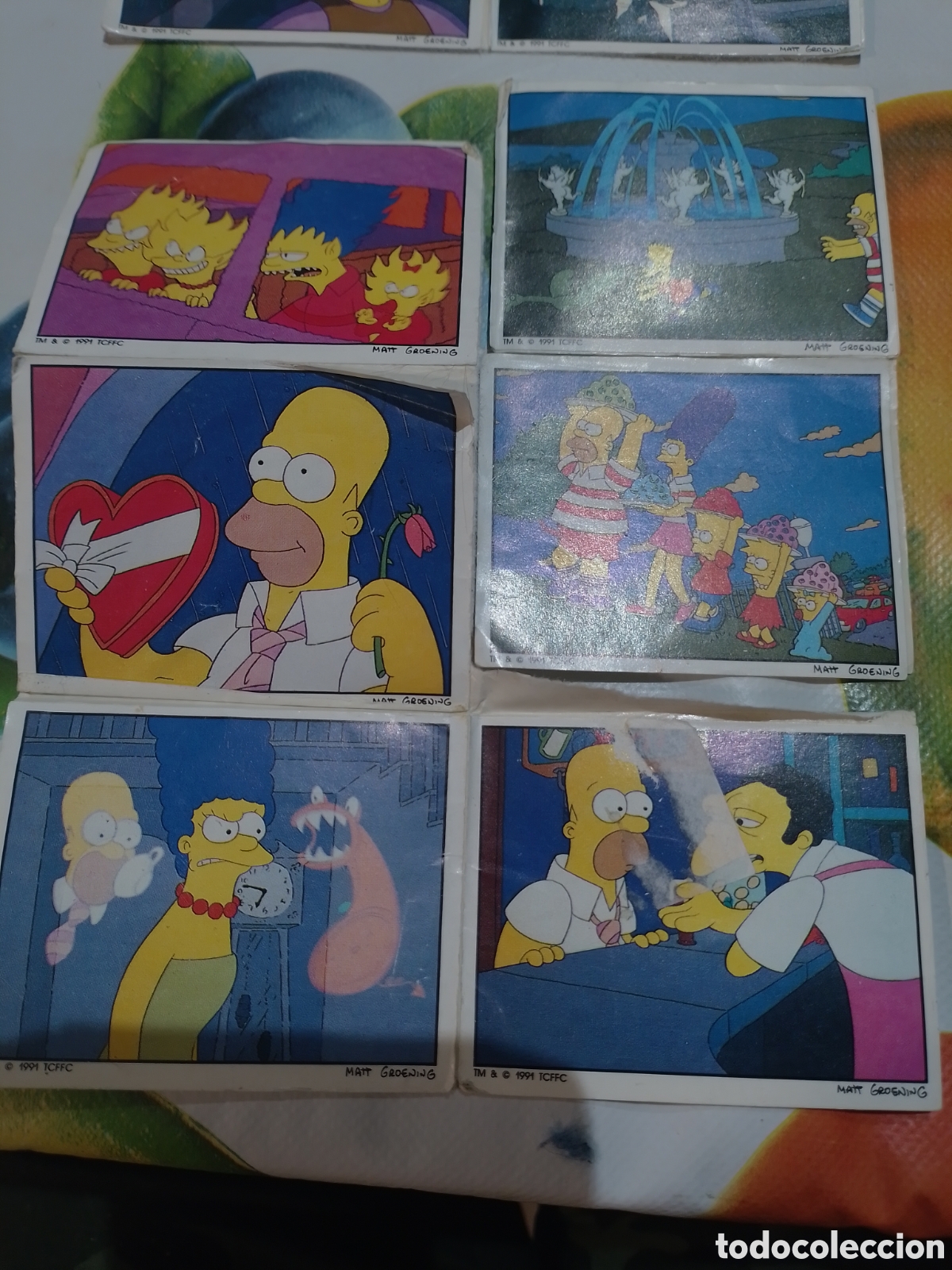 Coleccionismo cromos antiguos: cromos the simpsons 1991 panini - Foto 1