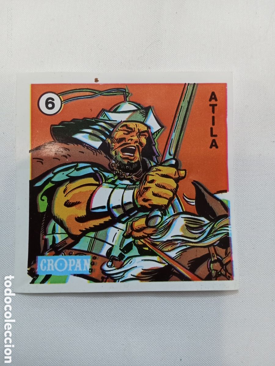 Coleccionismo Cromos antiguos: CROMO CROPAN LOS GRANDES GUERREROS TE HABLAN N-6 ATILA