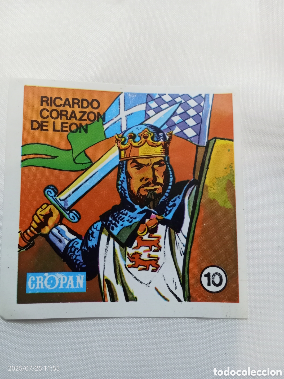 Coleccionismo Cromos antiguos: CROMO CROPAN LOS GRANDES GUERREROS TE HABLAN N-10 RICARDO CORAZ&Oacute;N DE LE&Oacute;N