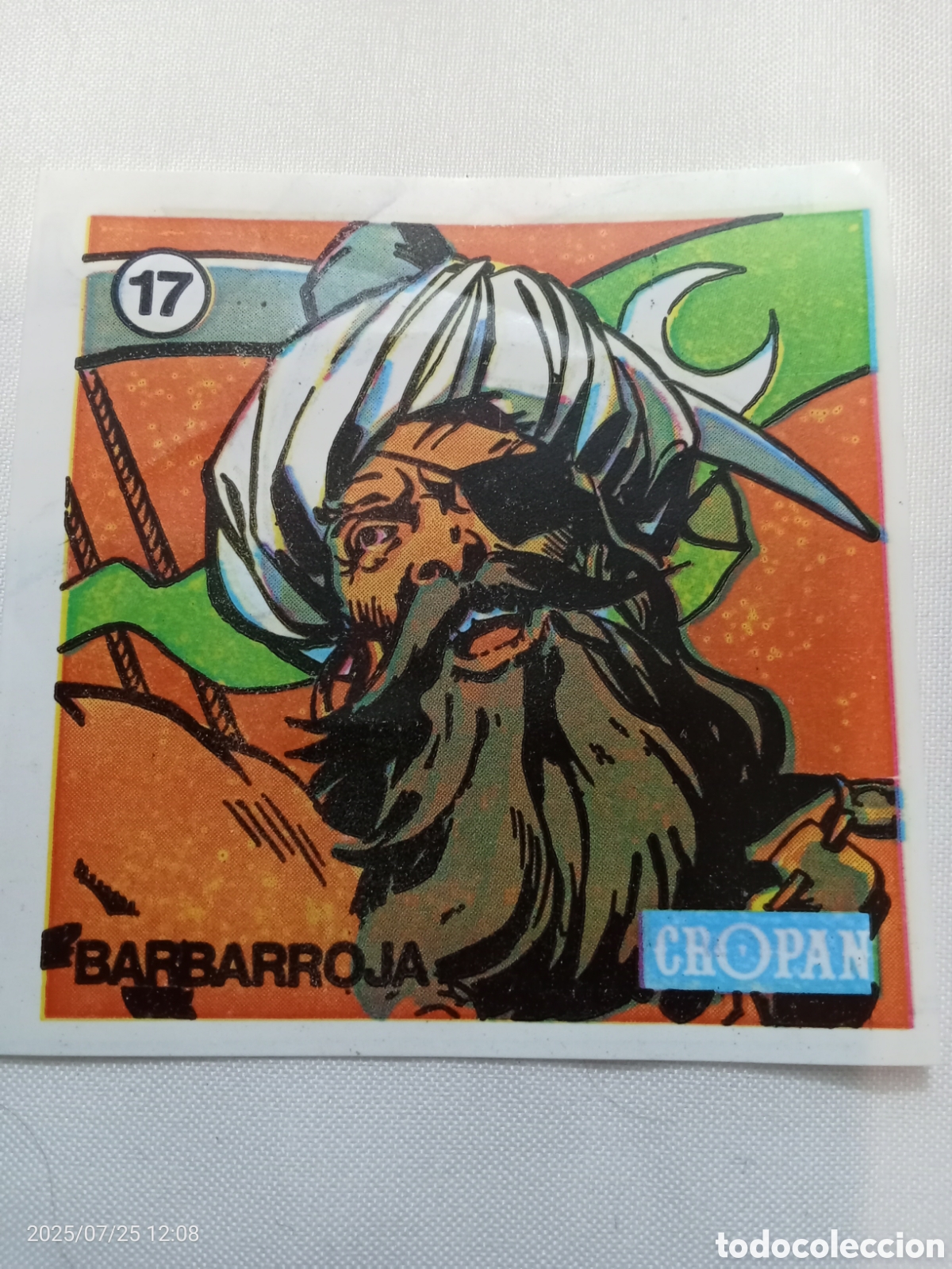 Coleccionismo Cromos antiguos: CROMO CROPAN LOS GRANDES GUERREROS TE HABLAN N-17 BARBARROJA