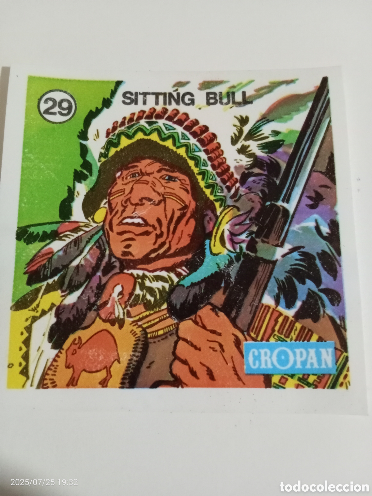 Coleccionismo Cromos antiguos: CROMO CROPAN LOS GRANDES GUERREROS TE HABLAN N-29 SITTING BULL