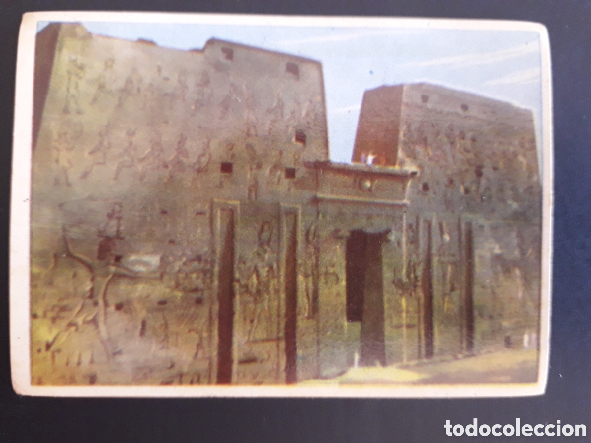 Sammeln alte Sammelbilder: TEMPLO DE EDFU, EGIPTO MARAVILLAS DEL MUNDO N&deg; 245 ALBUM 2 BRUGUERA 1956 SIN PEGAR, PEDIDO M&Iacute;NIMO 3&euro;