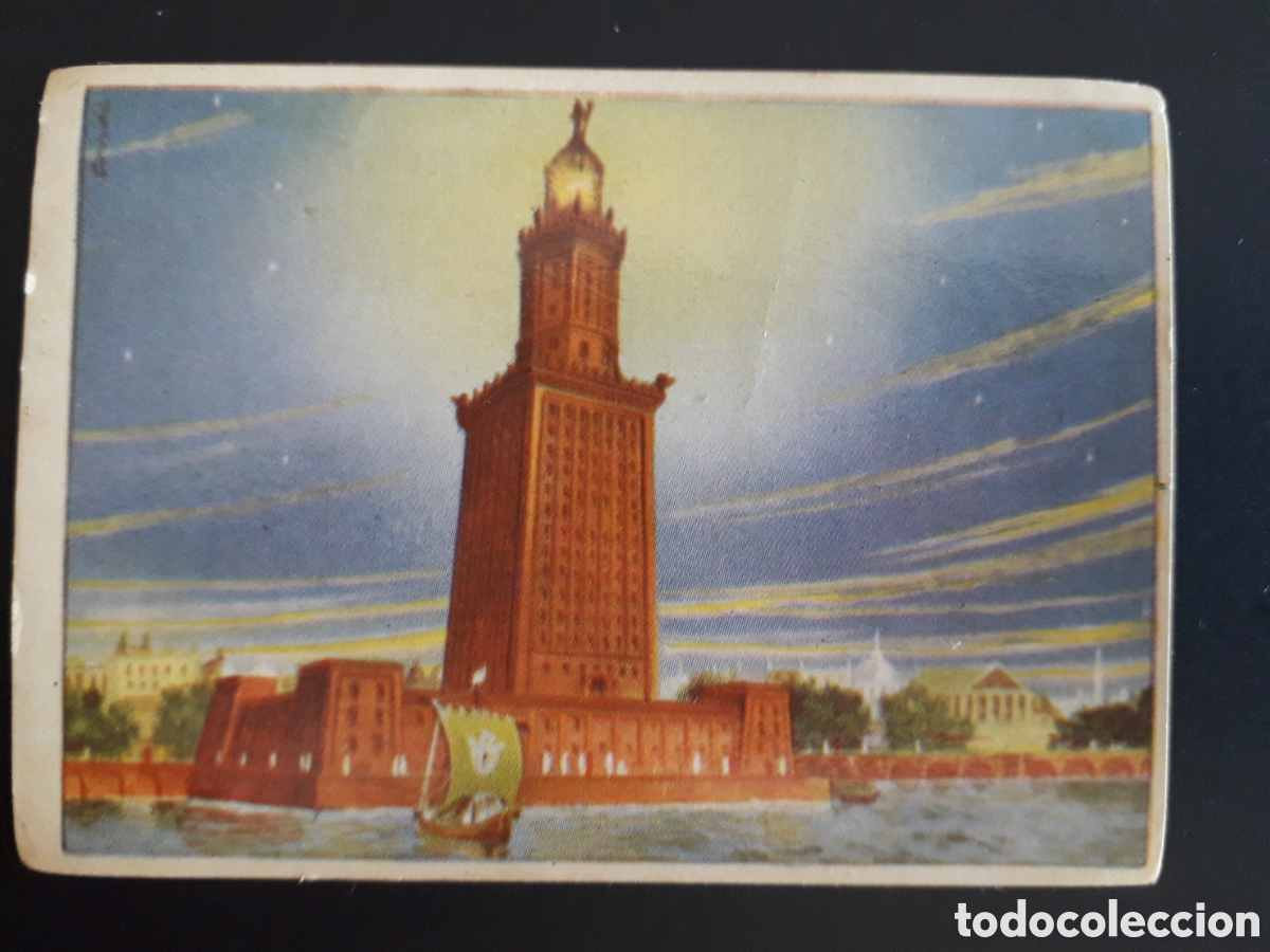 Sammeln alte Sammelbilder: FARO ALEJANDR&Iacute;A, EGIPTO MARAVILLAS DEL MUNDO N&deg; 182 ALBUM 2 BRUGUERA 1956 SIN PEGAR PEDIDO M&Iacute;NIMO 3&euro;