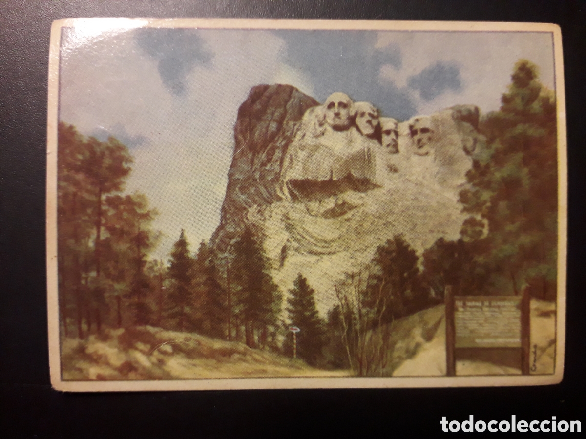 Sammeln alte Sammelbilder: MONTE RUSHMORE, USA MARAVILLAS DEL MUNDO N&deg; 225 ALBUM 2 BRUGUERA 1956 SIN PEGAR, PEDIDO M&Iacute;NIMO 3&euro;