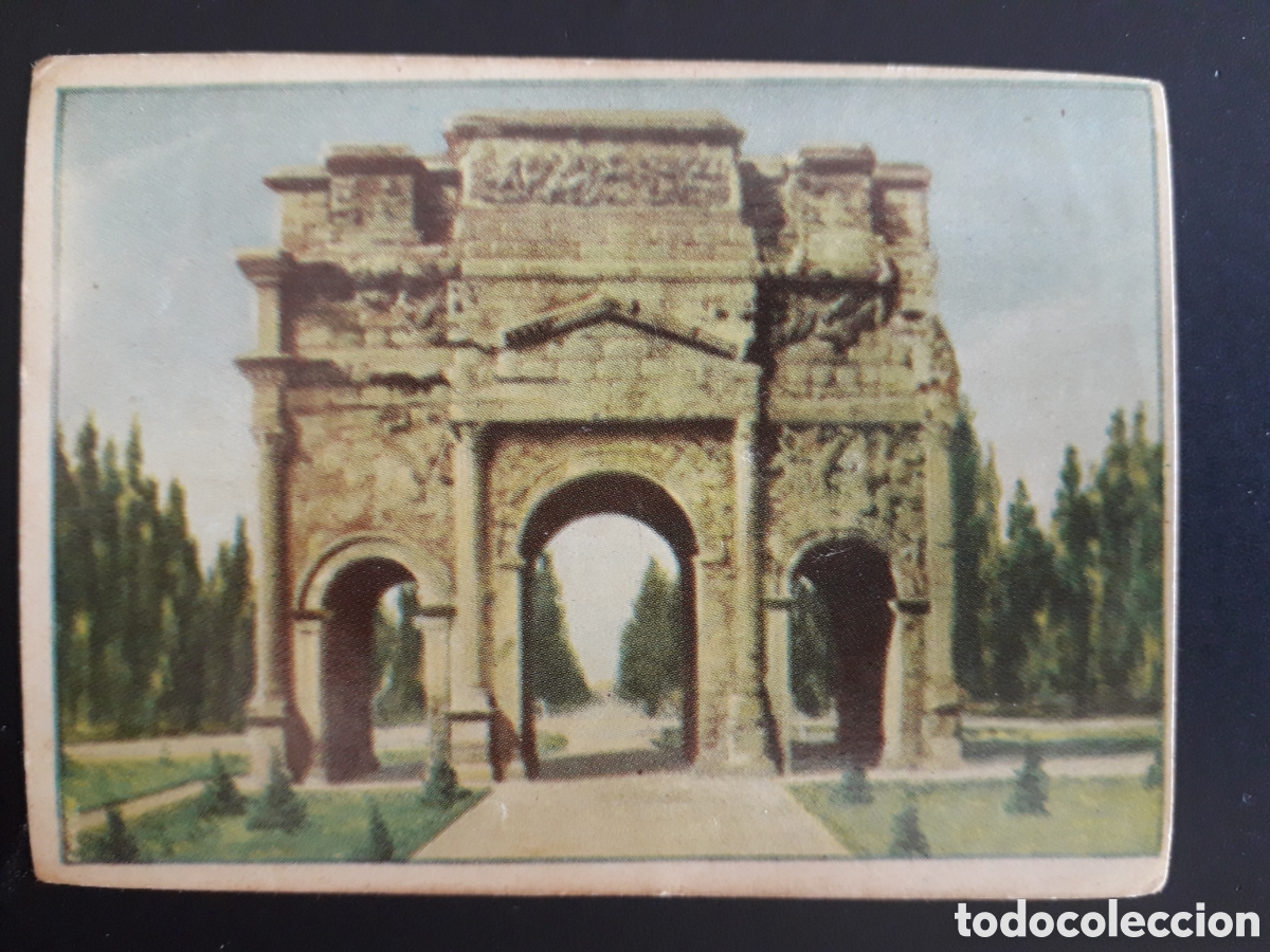 Coleccionismo cromos antiguos: ARCO DE TIBERIO, FRANCIA MARAVILLAS DEL MUNDO N&deg; 198 ALBUM 2 BRUGUERA 1956 SIN PEG PEDIDO M&Iacute;NIMO 3&euro;