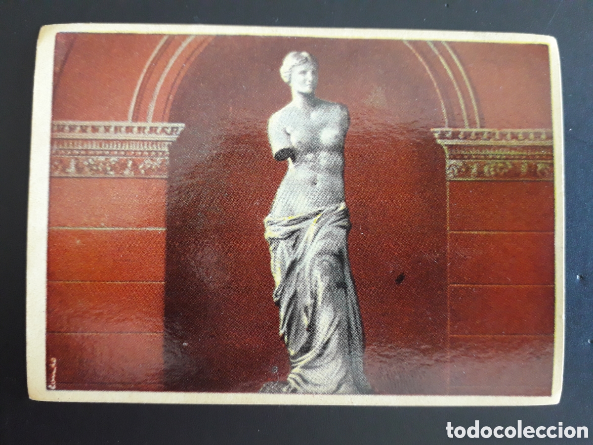 Coleccionismo cromos antiguos: VENUS DE MILO, LOUVRE MARAVILLAS DEL MUNDO N&deg; 186 ALBUM 2 BRUGUERA 1956 SIN PEGAR, PEDIDO M&Iacute;NIMO 3&euro;.