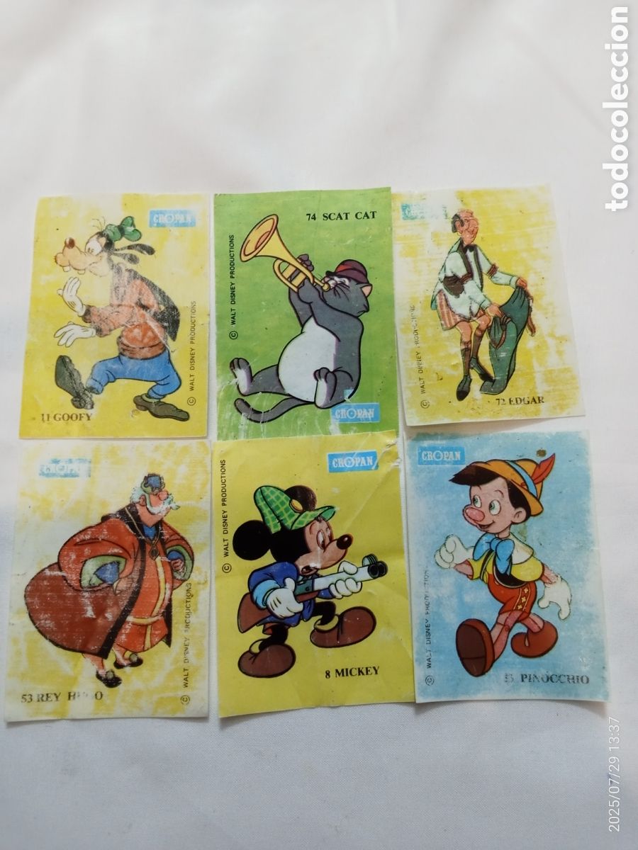 Coleccionismo Cromos antiguos: LOTE CROMOS CROPAN WALT DISNEY &Aacute;LBUM VUELA CON PETER PAN Y CONOCE A SUS AMIGOS