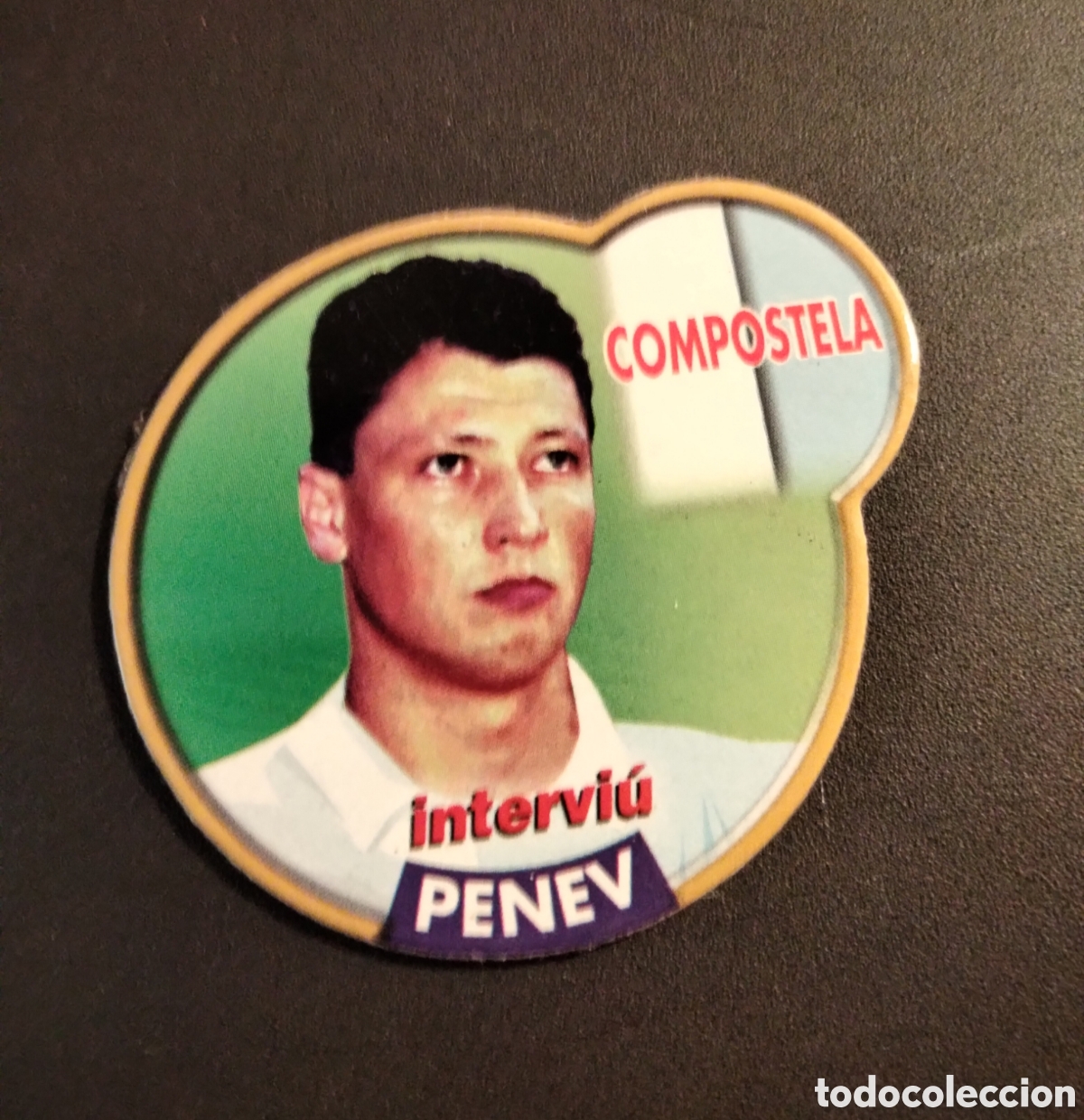 Collectionnisme Cartes &agrave; collectionner anciennes: PENEV COMPOSTELA IM&Aacute;N NEVERA ESTRELLAS DE LA LIGA 96-97 INTERVI&Uacute;.