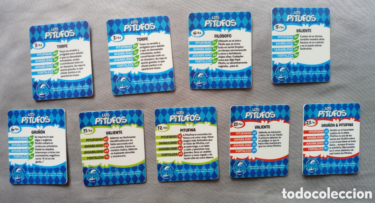 Coleccionismo cromos antiguos: Cromos en 3 D de los Pitufos. PEYO 2011 - Foto 2