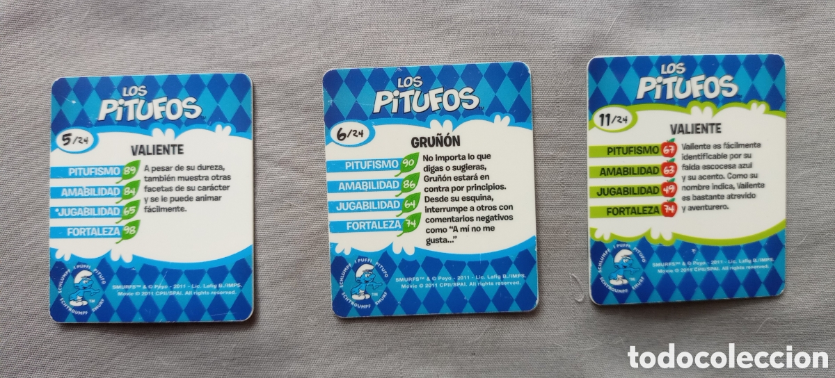 Coleccionismo cromos antiguos: Cromos en 3 D de los Pitufos. PEYO 2011 - Foto 6