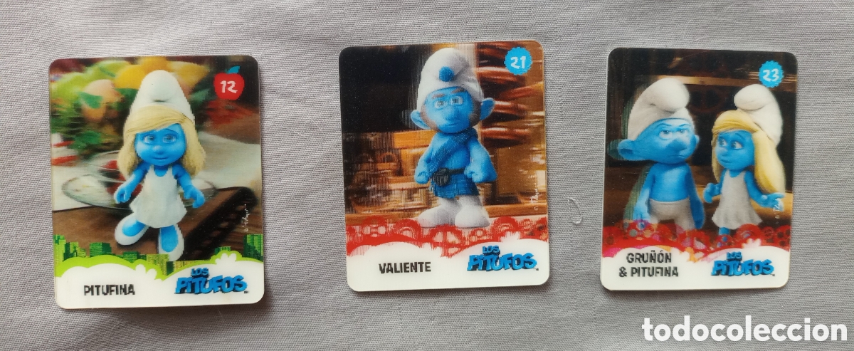 Coleccionismo cromos antiguos: Cromos en 3 D de los Pitufos. PEYO 2011 - Foto 7