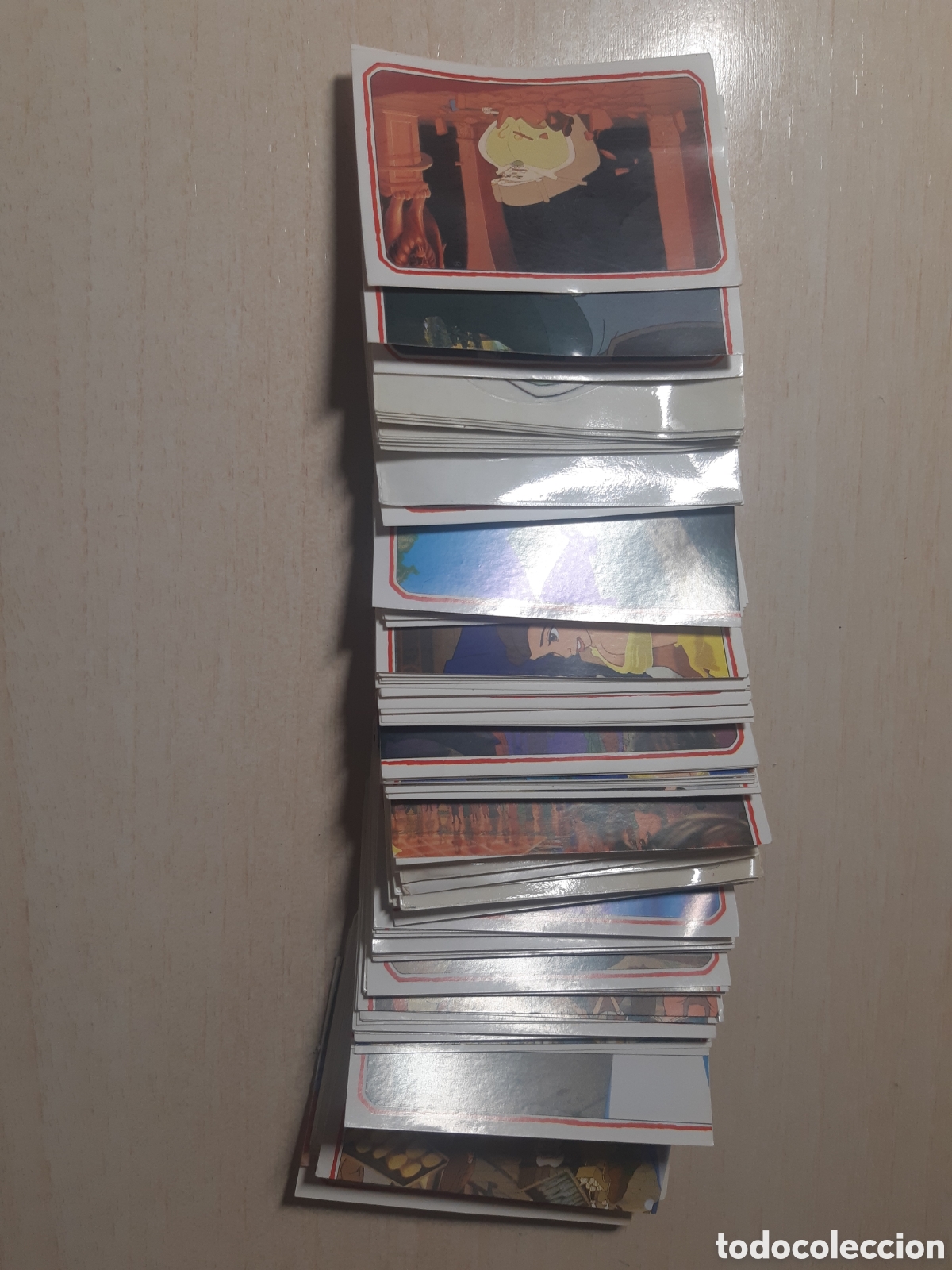 Coleccionismo cromos antiguos: Lote de unos 174 cromos aproximadamente nuevos, de la colecci&oacute;n La Bella y la Bestia.