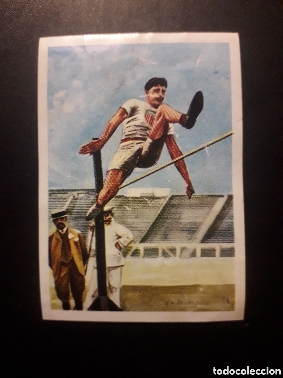 Coleccionismo cromos antiguos: SALTO DE ALTURA, LOS JUEGOS OL&Iacute;MPICOS N&deg; 16 NESTL&Eacute; 1964 SIN PEGAR, ARRUGAS, FOTOS PEDIDO M&Iacute;NIMO 3&euro;
