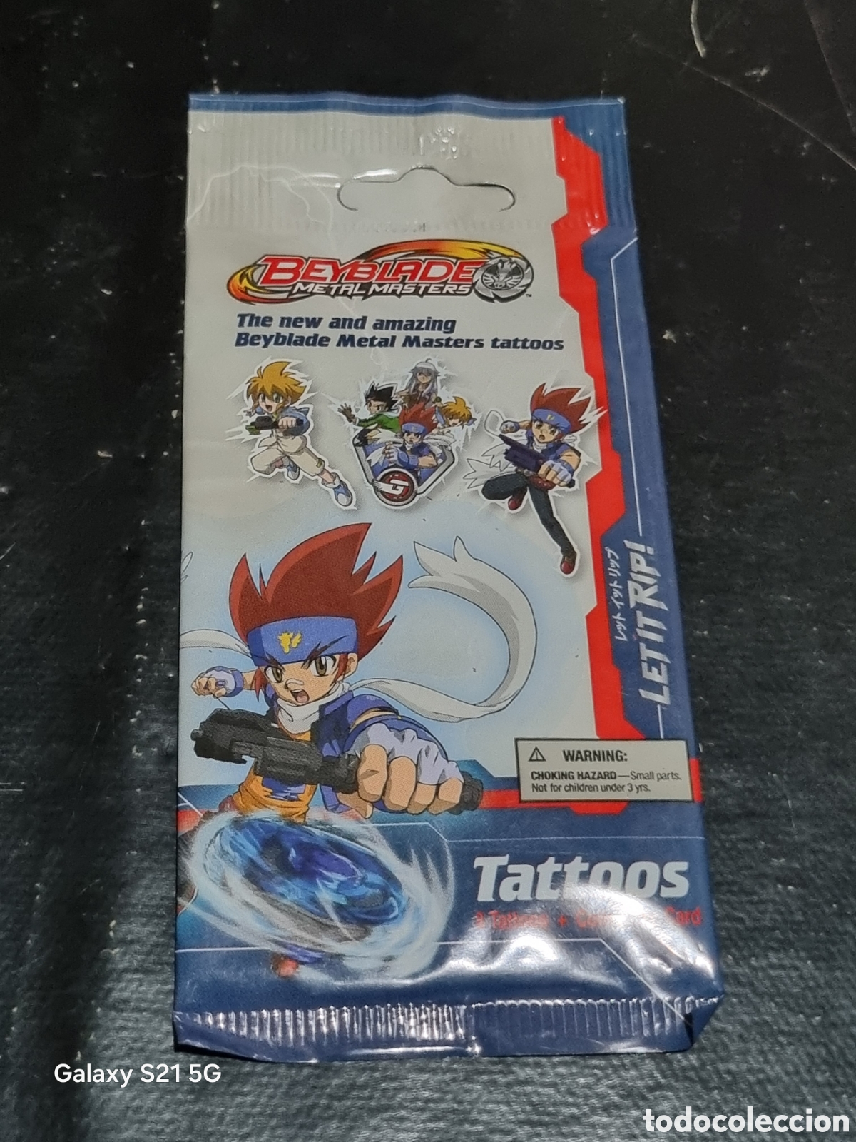 Coleccionismo cromos antiguos: SOBRE DE TATTOOS BEYBLADE SIN ABRIR - Foto 1