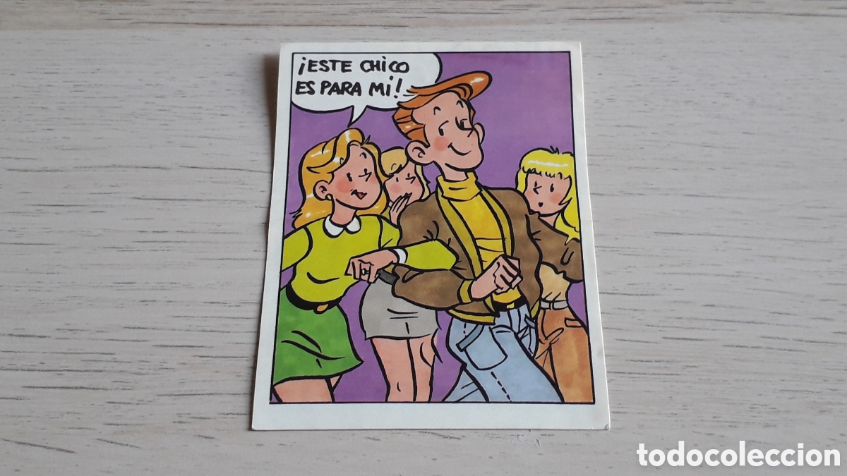 Coleccionismo Cromos antiguos: Cromo adhesivo Ligoman&iacute;a # 4, promo Phoskitos, nuevos trucos para ligar, original a&ntilde;o 1994.
