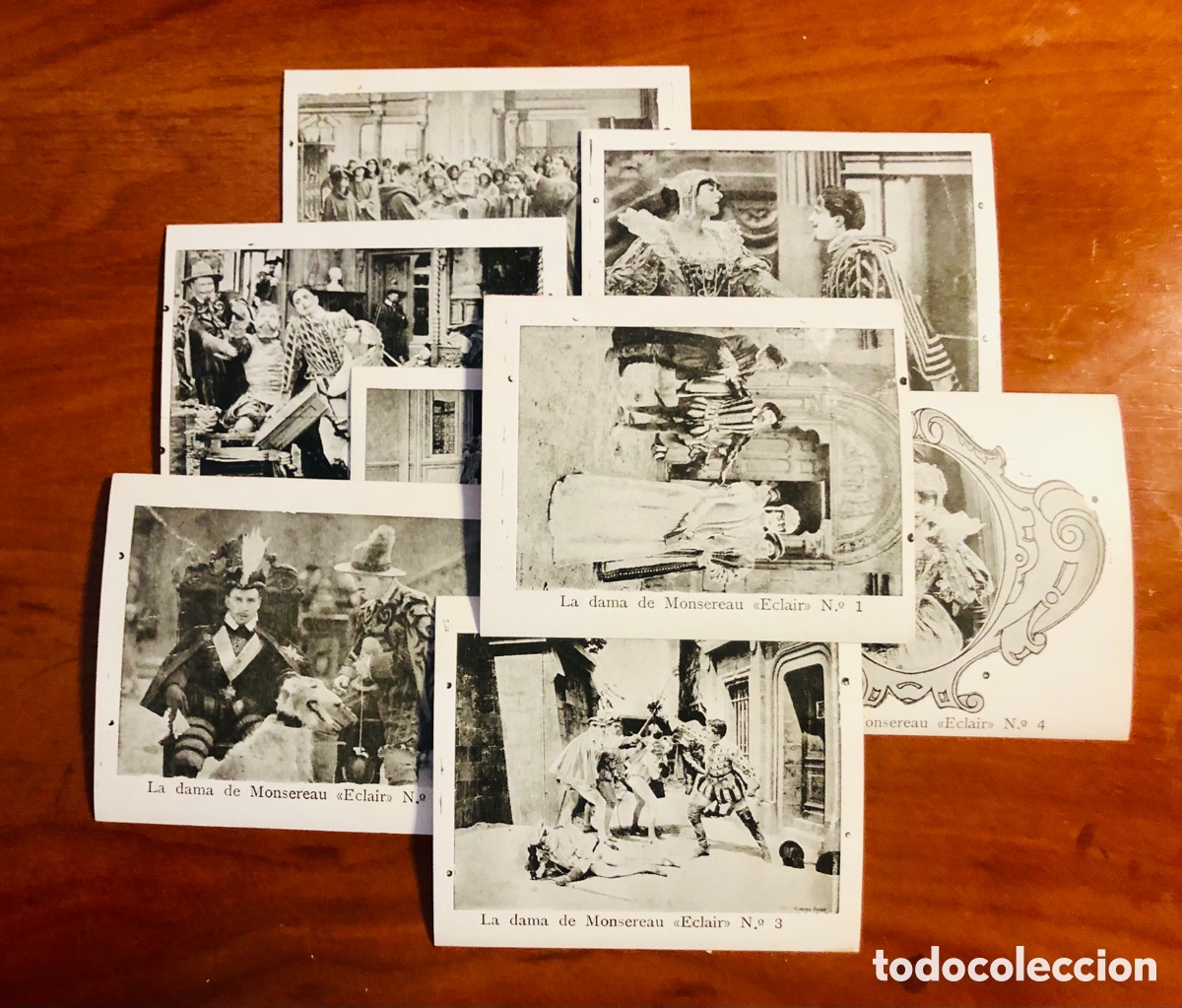 Coleccionismo cromos antiguos: LA DAMA DE MONSEREAU, 8 CROMOS COMPLETA, (ECLAIR-CHOCOLATES AMATLLER) - Foto 1