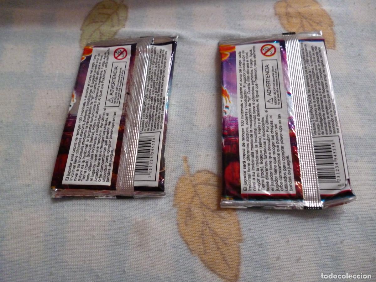 Coleccionismo cromos antiguos: 2 SOBRES DE INVIZIMALS LAS TRIBUS PERDIDAS - Foto 2