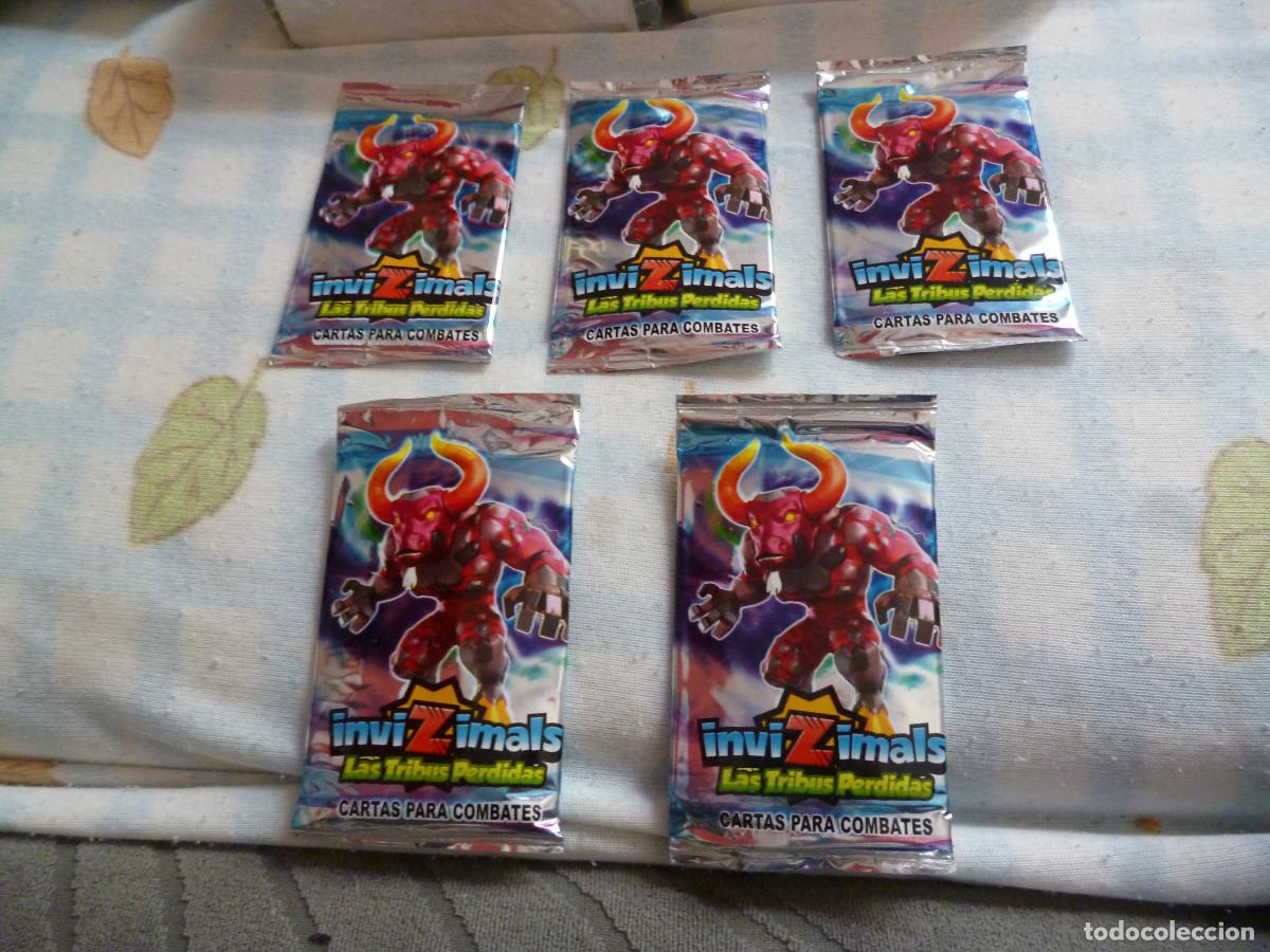 Coleccionismo cromos antiguos: 5 SOBRES DE INVIZIMALS LAS TRIBUS PERDIDAS - Foto 1
