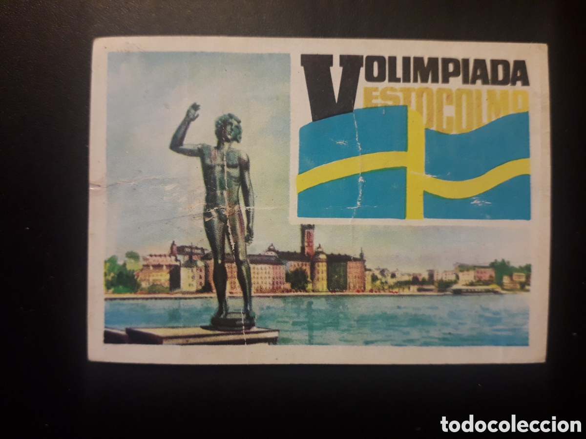 Coleccionismo cromos antiguos: ESTOCOLMO 1912 LOS JUEGOS OL&Iacute;MPICOS N&deg; 49 NESTL&Eacute; 1964 SIN PEGAR, ARRUGAS PEDIDO M&Iacute;NIMO 3&euro;