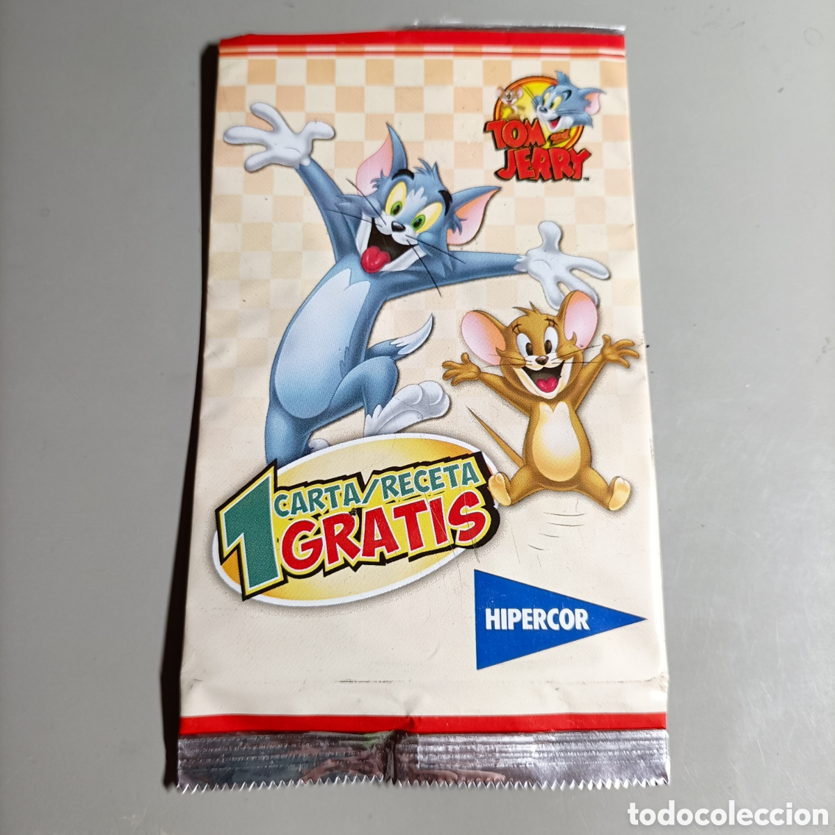 Coleccionismo cromos antiguos: SOBRE VAC&Iacute;O. HIPERCOR. TOM AND JERRY - Foto 1