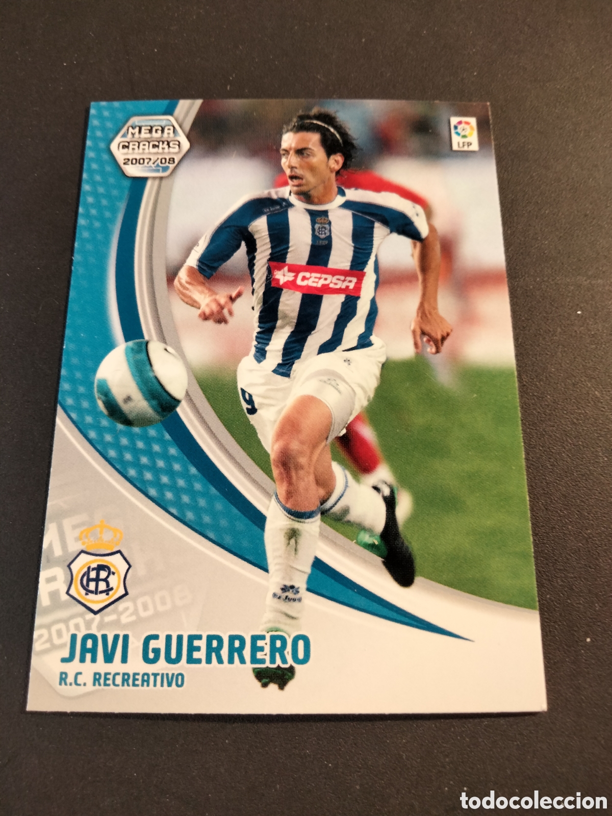 Coleccionismo cromos antiguos: JAVI GUERRERO # 268 BIS RECREATIVO HUELVA NUEVA FICHA MEGACRACKS 2007/08 PANINI