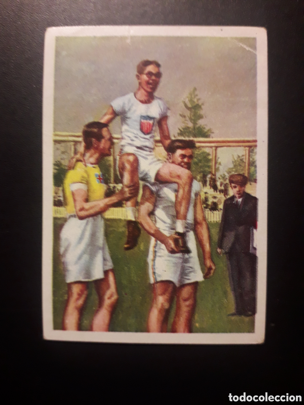 Coleccionismo cromos antiguos: SALTO DE ALTURA AMBERES 1920 LOS JUEGOS OL&Iacute;MPICOS N&deg; 72 NESTL&Eacute; 1964 DESPEGADO PEDIDO M&Iacute;NIMO 3&euro;