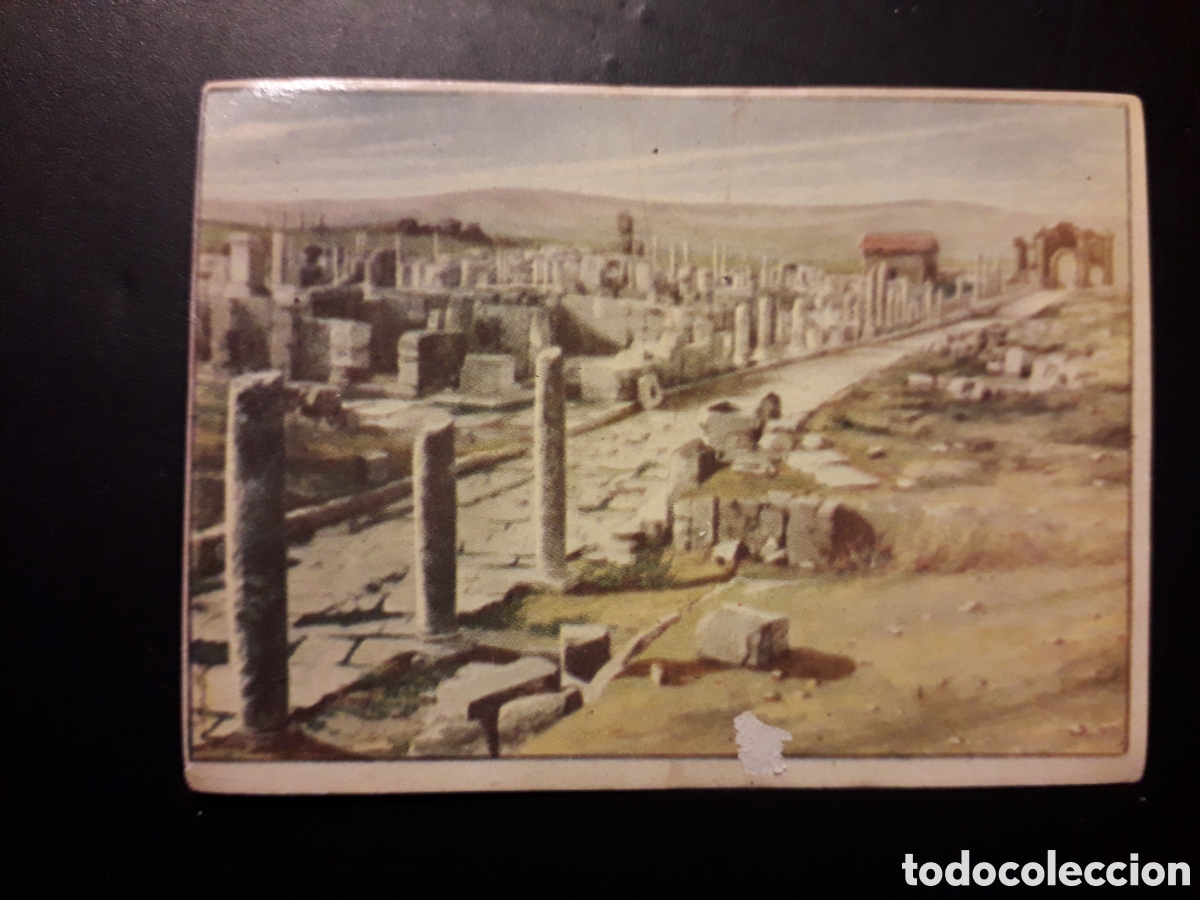 Sammeln alte Sammelbilder: TIMGAD, ARGELIA MARAVILLAS DEL MUNDO N&deg; 202 ALBUM 2 BRUGUERA 1956 DEFECTUOSO, PEDIDO M&Iacute;NIMO 3&euro;