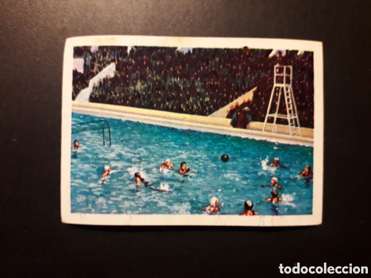 Collezionismo Figurine antiche: WATERPOLO PAR&Iacute;S 1924 LOS JUEGOS OL&Iacute;MPICOS N&deg; 74 NESTL&Eacute; 1964 SIN PEGAR, DOBLEZ PEDIDO M&Iacute;NIMO 3&euro;.