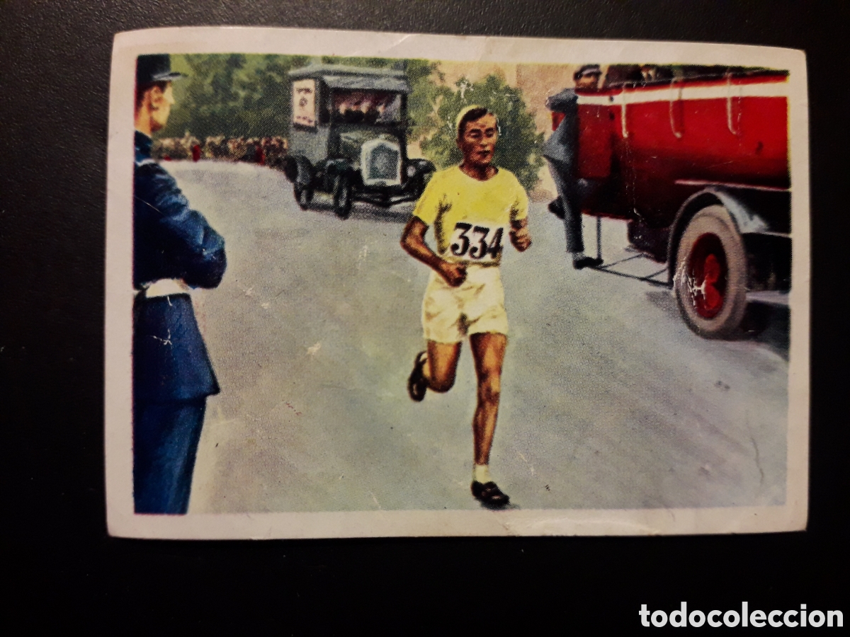 Collezionismo Figurine antiche: ATLETISMO MARAT&Oacute;N PAR&Iacute;S 1924 JUEGOS OL&Iacute;MPICOS N&deg; 77 NESTL&Eacute; 1964 SIN PEGAR, DOBLEZ PEDIDO M&Iacute;NIMO 3&euro;