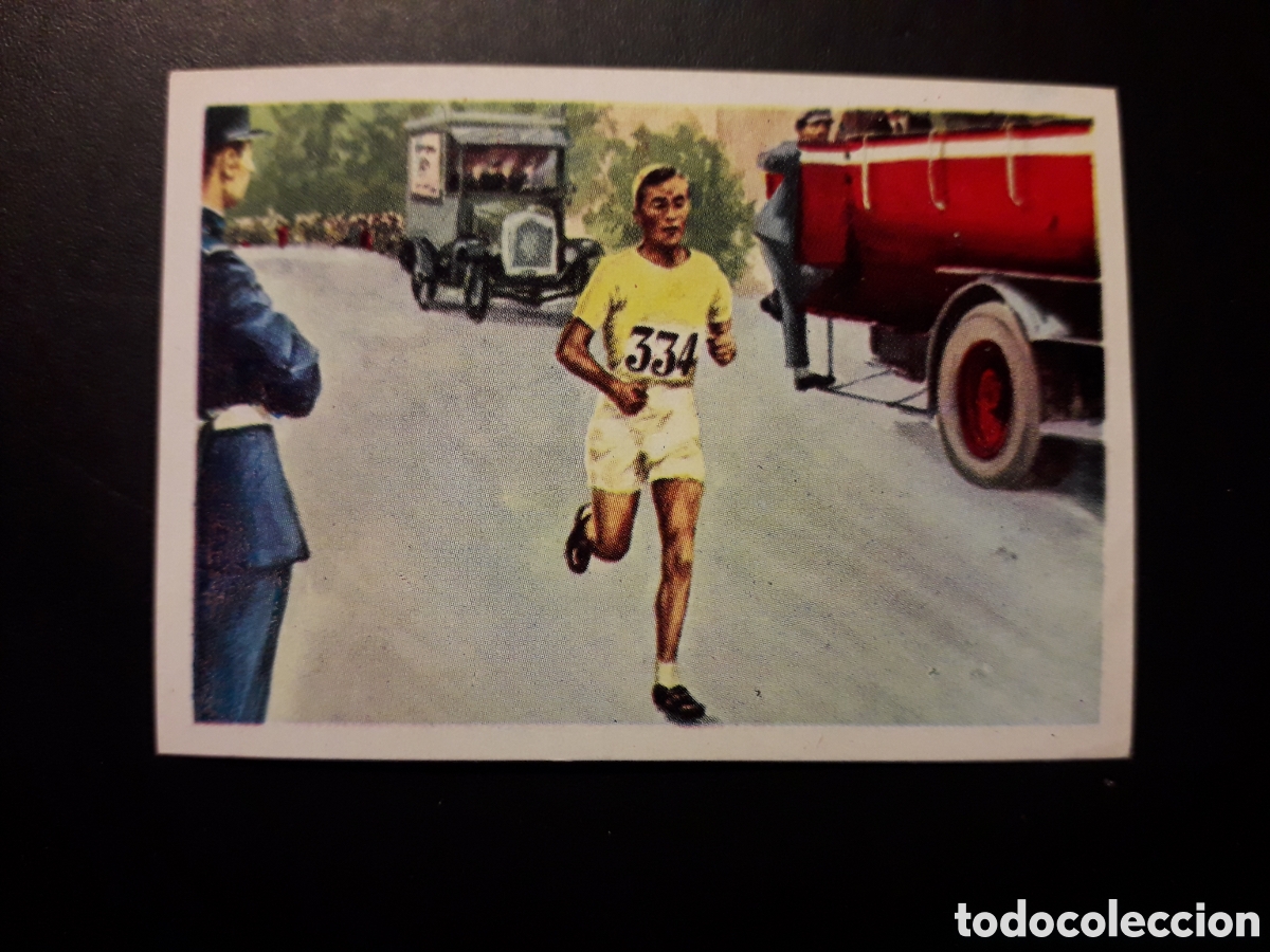 Collezionismo Figurine antiche: ATLETISMO MARAT&Oacute;N PAR&Iacute;S 1924 LOS JUEGOS OL&Iacute;MPICOS N&deg; 77 NESTL&Eacute; 1964 DESPEGADO PEDIDO M&Iacute;NIMO 3&euro;