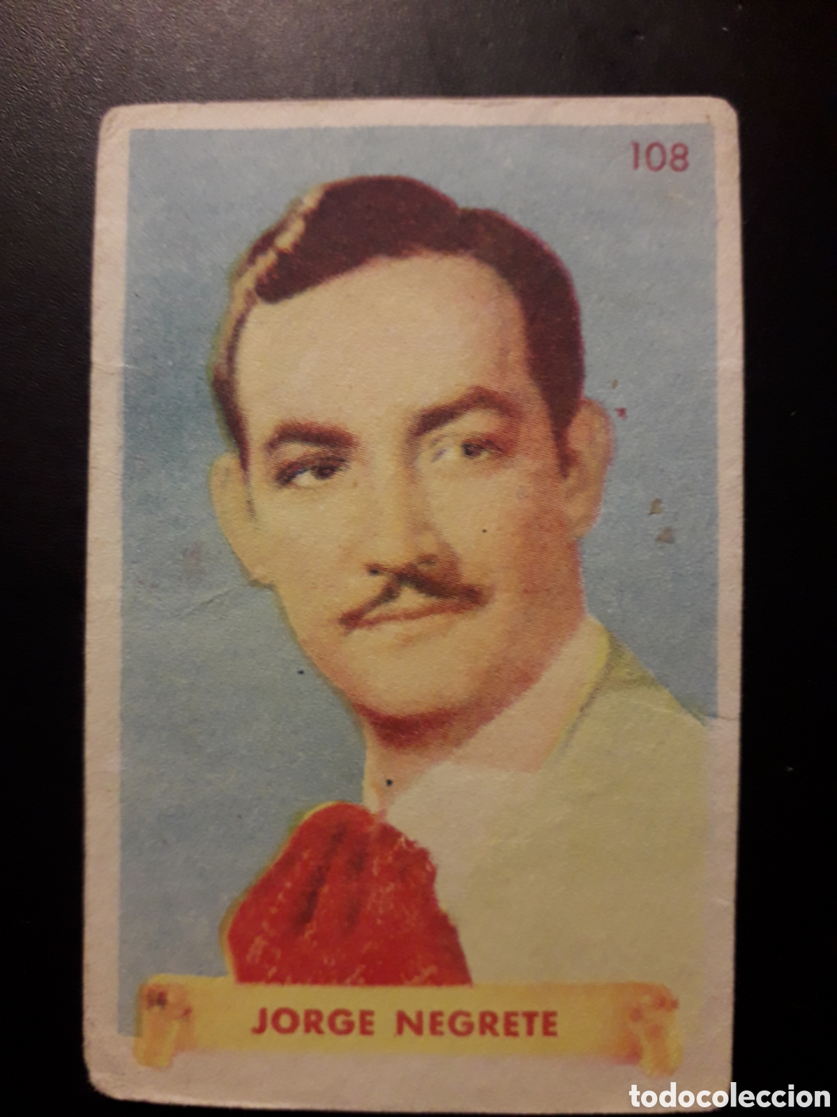 Sammeln alte Sammelbilder: JORGE NEGRETE N&deg; 108 &Uacute;LTIMAS FOTOGRAF&Iacute;AS ALBUM 2&deg; BRUGUERA SIN PEGAR RAJITA LATERAL PEDIDO M&Iacute;NIMO 3&euro;
