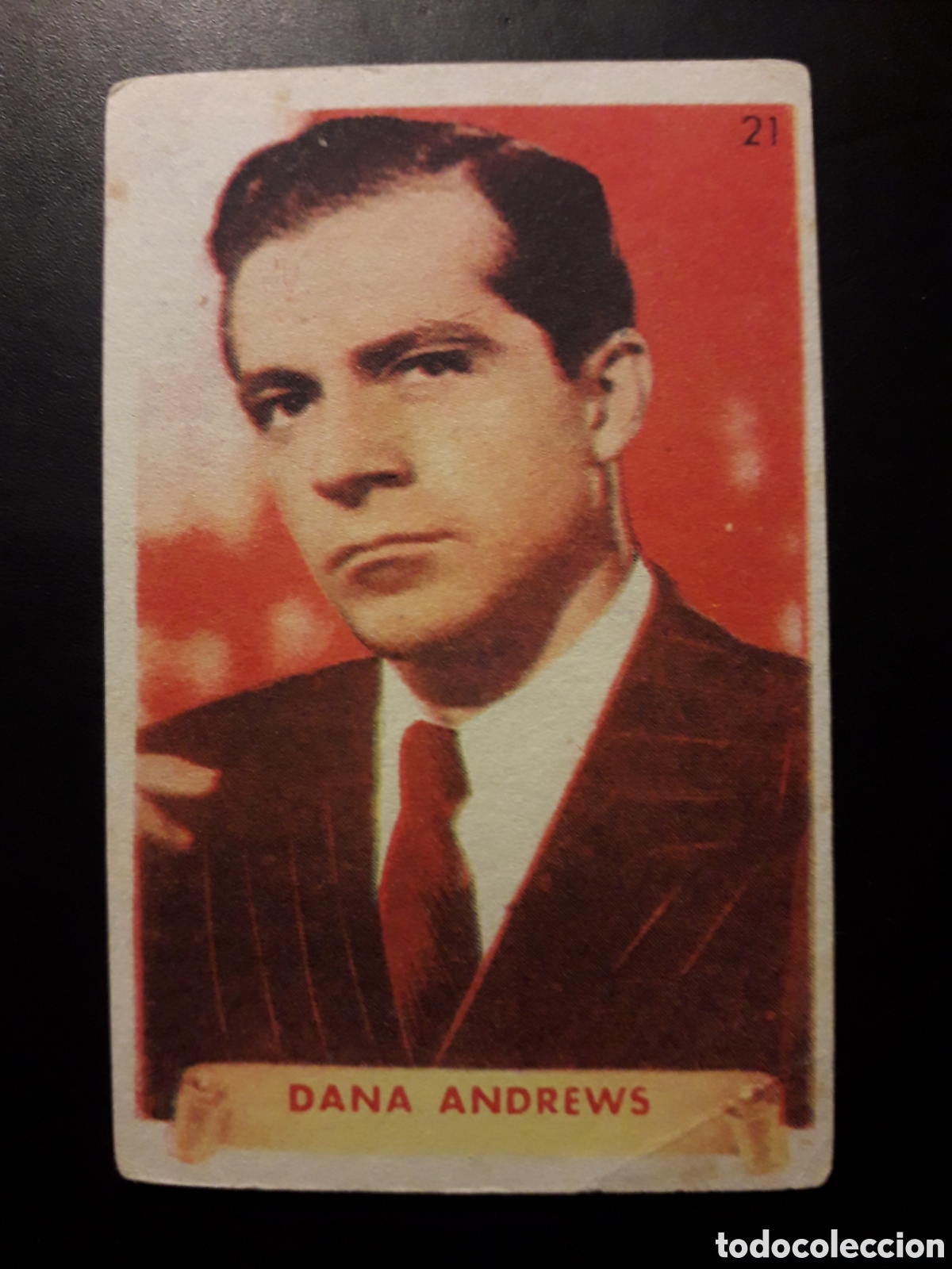Sammeln alte Sammelbilder: DANA ANDREWS N&deg; 21 &Uacute;LTIMAS FOTOGRAF&Iacute;AS FAMOSAS ESTRELLAS ALBUM 2&deg; BRUGUERA DOBLEZ PEDIDO M&Iacute;NIMO 3&euro;