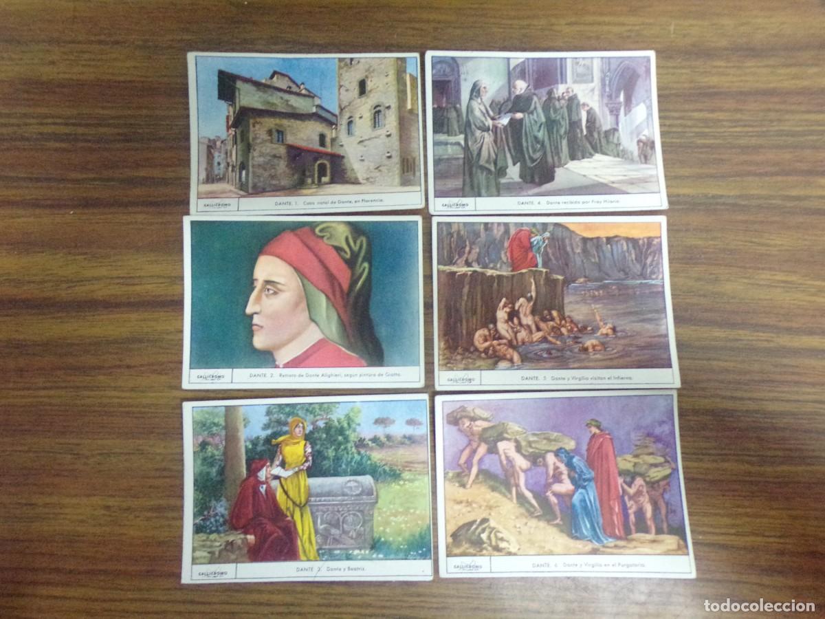 Coleccionismo cromos antiguos: serie completa de cromos gallicromos. Dante - Foto 1