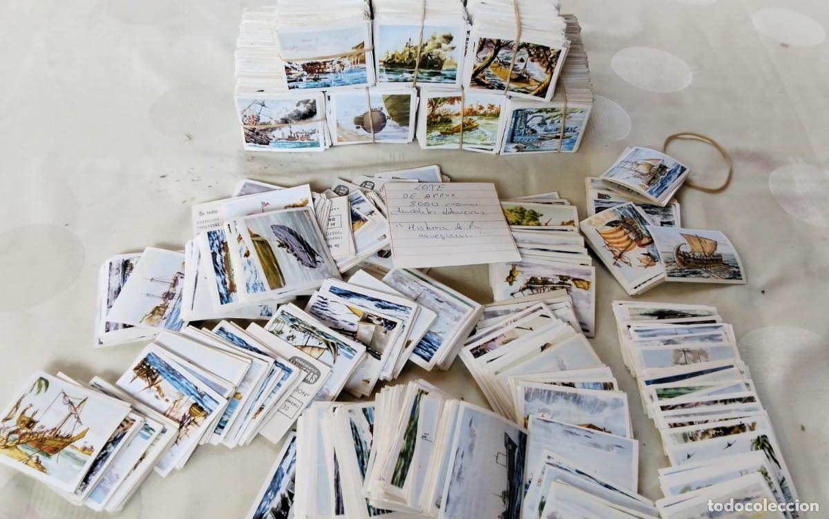 Coleccionismo Cromos antiguos: LOTE DE APROX. 8000 CROMOS DE LA COLECCION &rdquo;HISTORIA DE LA NAVEGACION &rdquo; DE CHOCOLATES LLOVERAS
