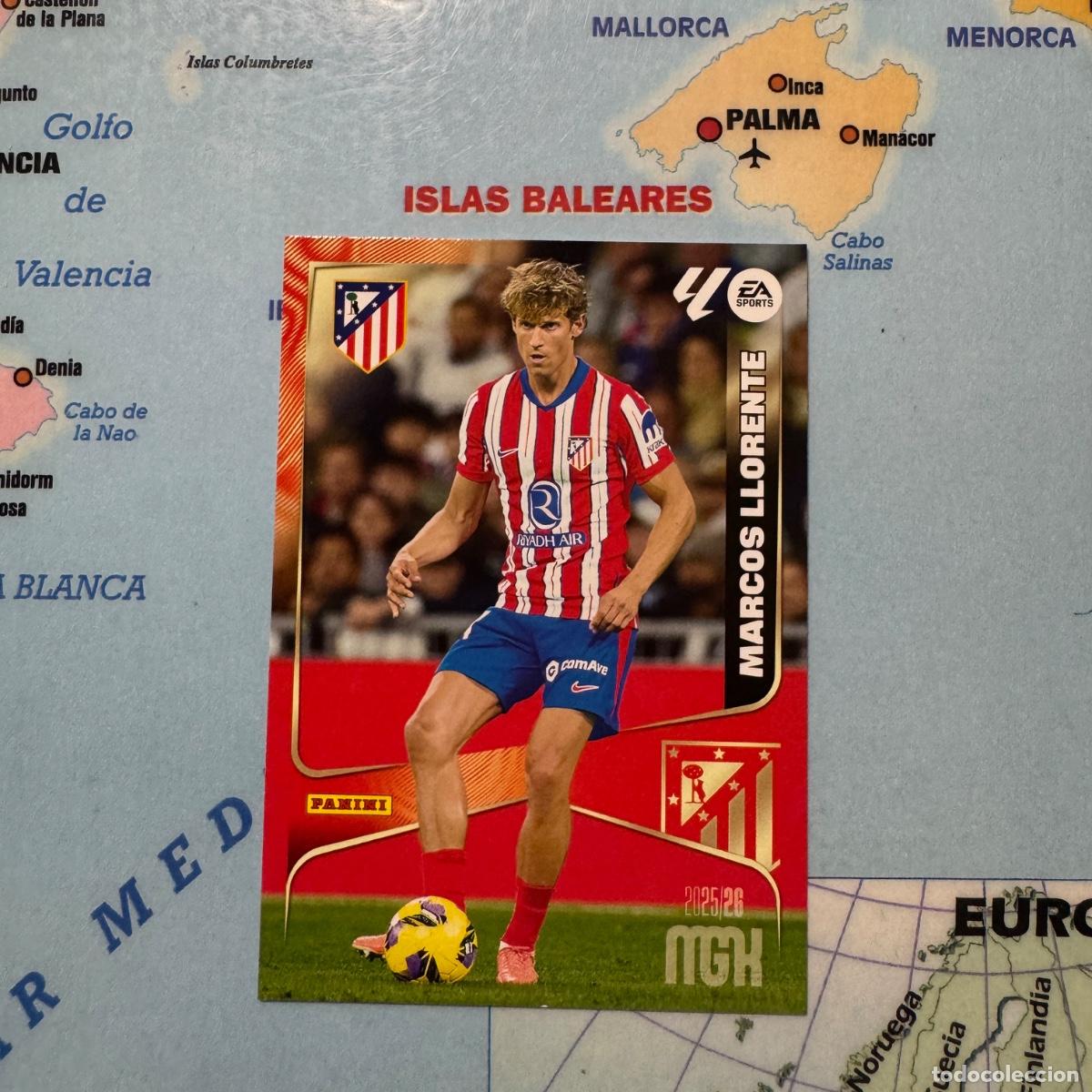 Coleccionismo cromos antiguos: Marcos Llorente n&uacute;mero 67 del Atl&eacute;tico de Madrid megacracks 25-26 2025-2026
